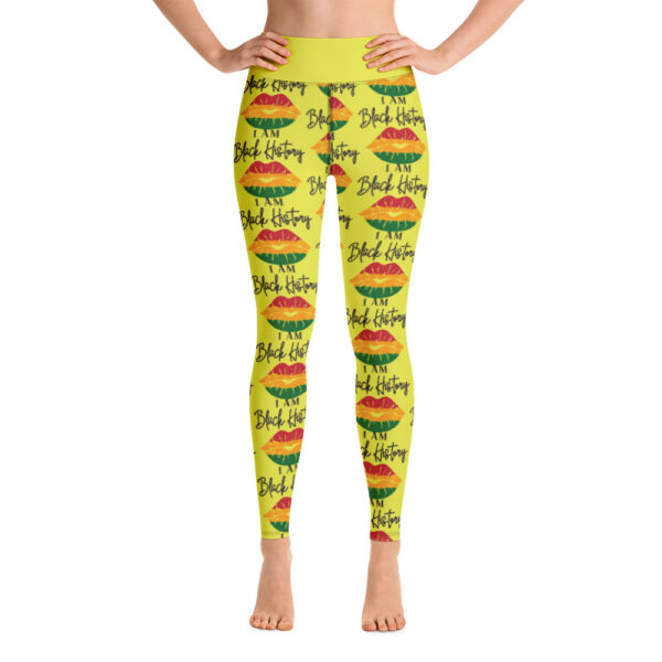 I Am Black History (Lips) Yoga Leggings - Image 3